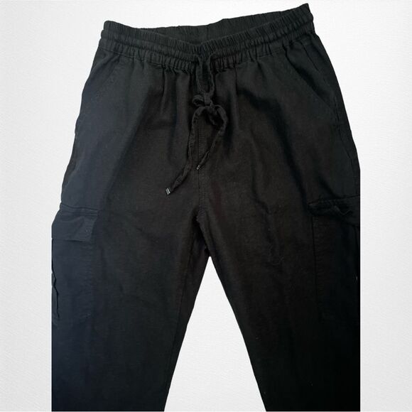 Love Tree Black Pull-On  Pants with Elastic Ankles Size Small - Picture 4 of 10